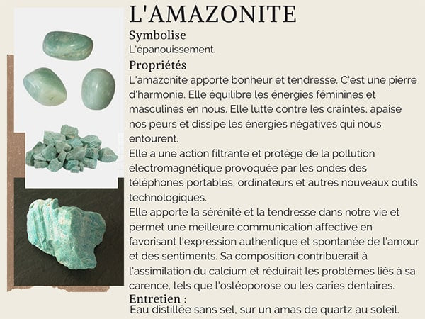 Vertus et propriétés de l'amazonite