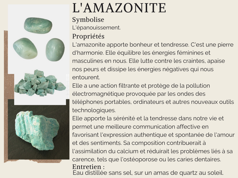 Bracelet Amazonite Multicolore de 6 mm