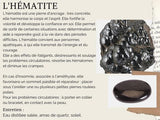 Commande Sandrine S. - Bracelet "Douce Nuitée" en Améthyste du Brésil Qualité AA, Hématites Qualité AAA Boules de 8 et 10 mm