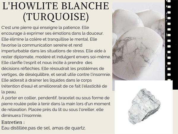 Bracelet Shamballa Howlite Blanche