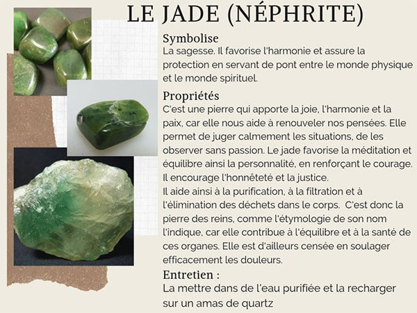 Vertus et propriétés du jade néphrite