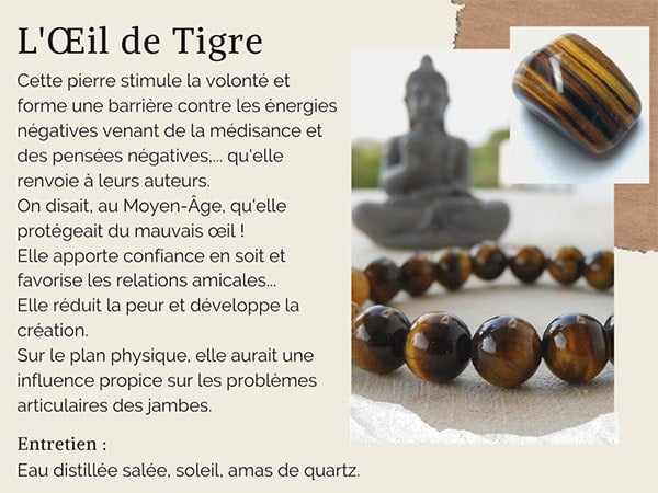 Petit Cousin du Bracelet "Triple Protection Intense" avec Tourmaline Noire, Œil de Tigre et Labradorite Boules de 8 mm